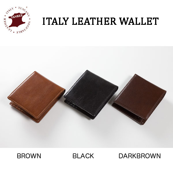 ITALY LEATHER WALLET ウォレット 二つ折り財布 携帯性 ヤンキー社